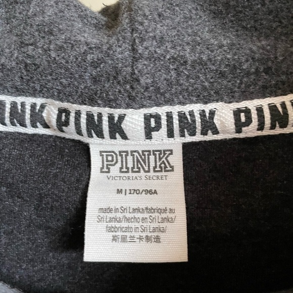 VS PINK Funnel Neck Logo Fleece Pullover | M - Picture 5 of 5